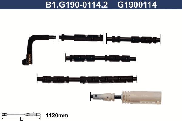 Galfer B1.G190-0114.2 - Предупредителен контактен сензор, износване на накладките vvparts.bg