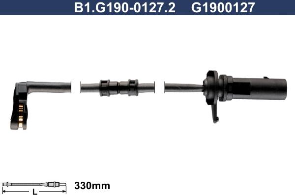 Galfer B1.G190-0127.2 - Предупредителен контактен сензор, износване на накладките vvparts.bg
