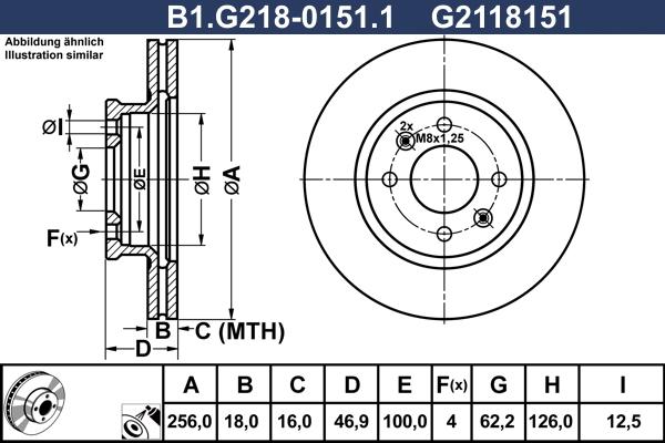 Galfer B1.G218-0151.1 - Спирачен диск vvparts.bg