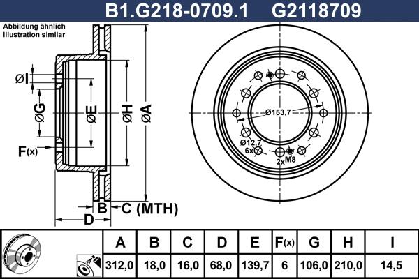 Galfer B1.G218-0709.1 - Спирачен диск vvparts.bg