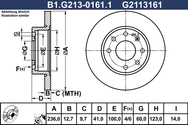 Galfer B1.G213-0161.1 - Спирачен диск vvparts.bg