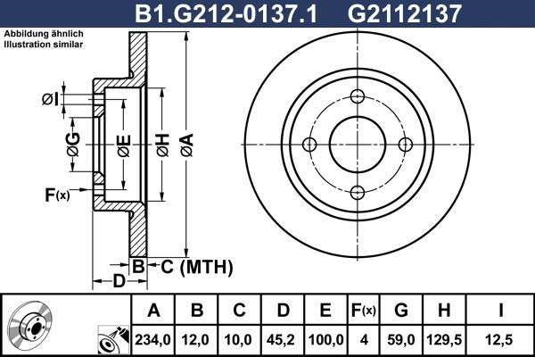 Galfer B1.G212-0137.1 - Спирачен диск vvparts.bg