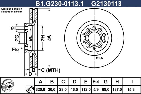 Galfer B1.G230-0113.1 - Спирачен диск vvparts.bg