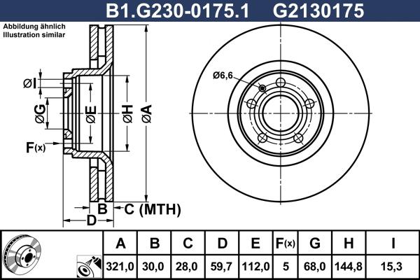 Galfer B1.G230-0175.1 - Спирачен диск vvparts.bg