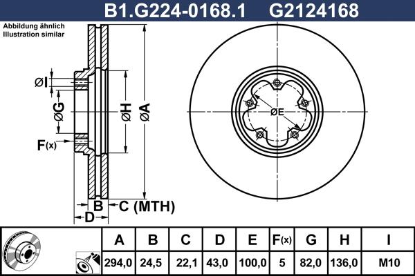 Galfer B1.G224-0168.1 - Спирачен диск vvparts.bg