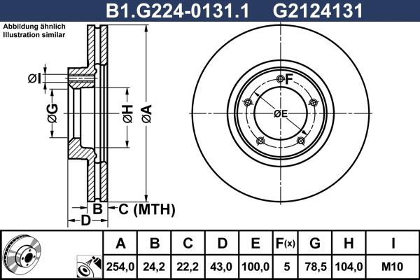 Galfer B1.G224-0131.1 - Спирачен диск vvparts.bg