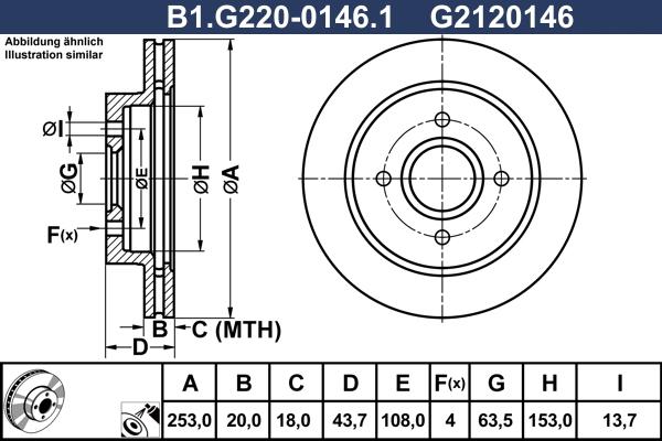 Galfer B1.G220-0146.1 - Спирачен диск vvparts.bg