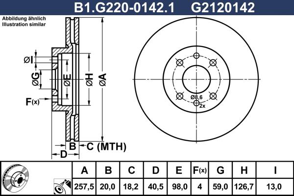 Galfer B1.G220-0142.1 - Спирачен диск vvparts.bg