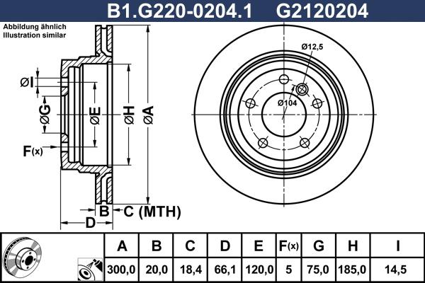 Galfer B1.G220-0204.1 - Спирачен диск vvparts.bg