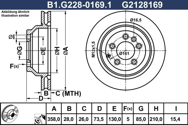 Galfer B1.G228-0169.1 - Спирачен диск vvparts.bg