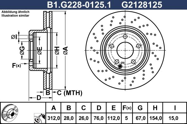 Galfer B1.G228-0125.1 - Спирачен диск vvparts.bg