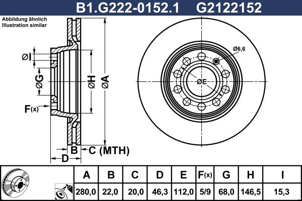 Galfer B1.G222-0152.1 - Спирачен диск vvparts.bg