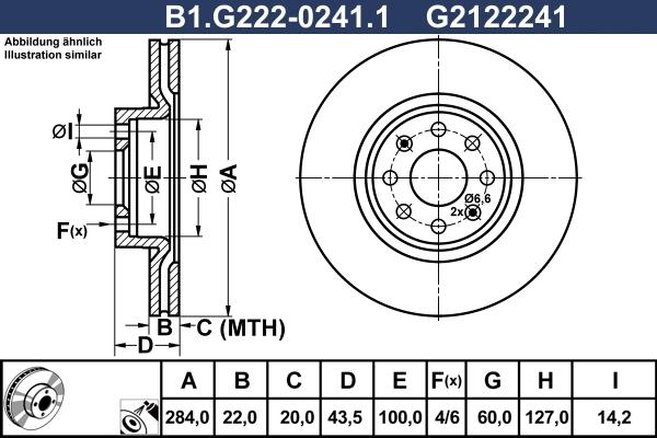 Galfer B1.G222-0241.1 - Спирачен диск vvparts.bg