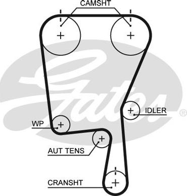 Gates 5490XS - Ангренажен ремък vvparts.bg