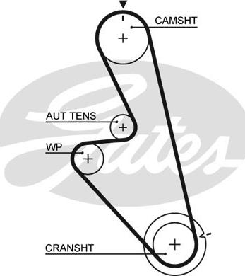 Gates 5449 - Ангренажен ремък vvparts.bg