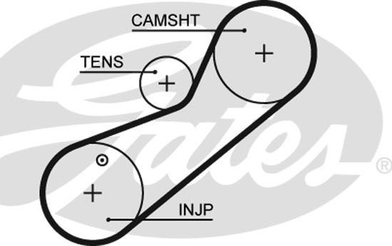 Gates 5464XS - Ангренажен ремък vvparts.bg
