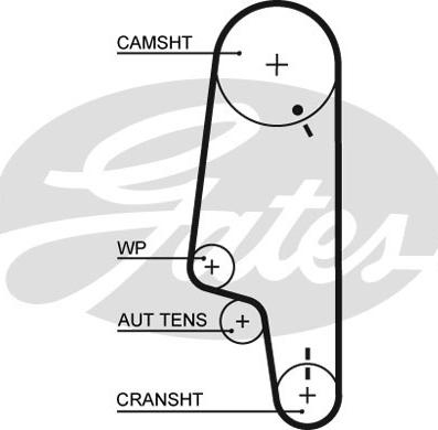 Gates 5426 - Ангренажен ремък vvparts.bg