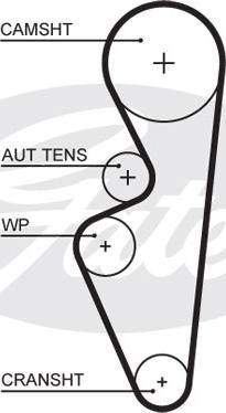 Gates 5670XS - Ангренажен ремък vvparts.bg