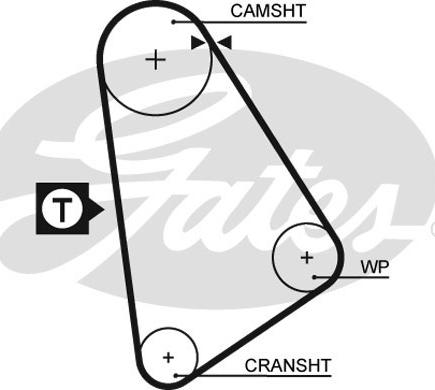 Gates 5123 - Ангренажен ремък vvparts.bg