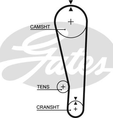 Gates 5268 - Ангренажен ремък vvparts.bg