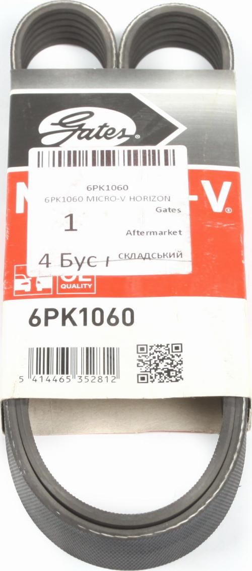 Gates 6PK1060 - Пистов ремък vvparts.bg