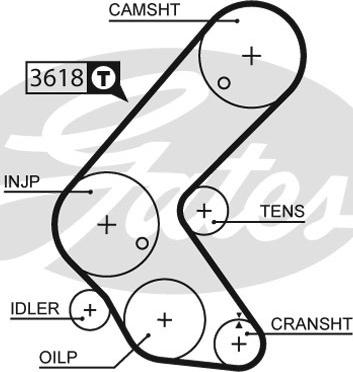 Gates K045563XS - Комплект ангренажен ремък vvparts.bg