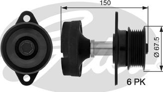 Gates OAP7045 - Ремъчна шайба, генератор vvparts.bg