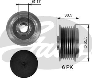 Gates OAP7085 - Ремъчна шайба, генератор vvparts.bg