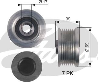 Gates OAP7149 - Ремъчна шайба, генератор vvparts.bg