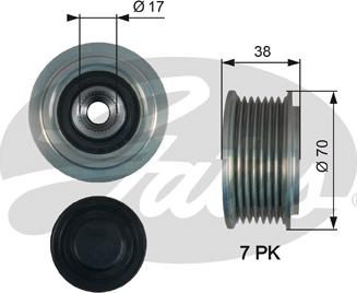 Gates OAP7184 - Ремъчна шайба, генератор vvparts.bg