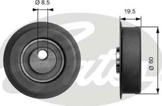 Gates T41053 - Обтяжна ролка, ангренаж vvparts.bg