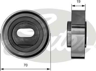 Gates T41013 - Обтяжна ролка, ангренаж vvparts.bg