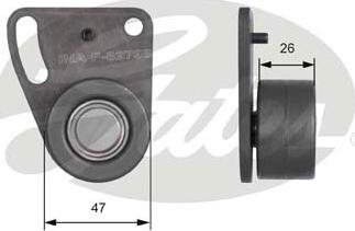 Gates T41142 - Обтяжна ролка, ангренаж vvparts.bg