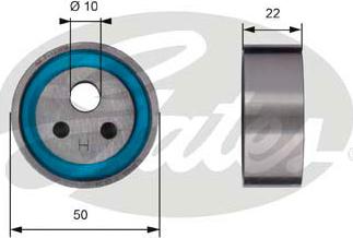 Gates T41154 - Обтяжна ролка, ангренаж vvparts.bg