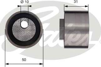 Gates T41158 - Обтяжна ролка, ангренаж vvparts.bg