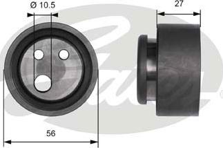 Gates T41116 - Обтяжна ролка, ангренаж vvparts.bg