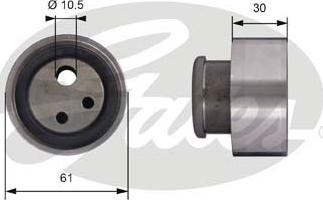 Gates T41118 - Обтяжна ролка, ангренаж vvparts.bg