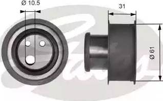 Gates T41117 - Обтяжна ролка, ангренаж vvparts.bg