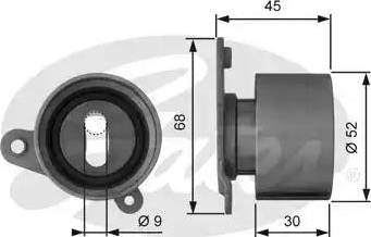 Gates T41184 - Обтяжна ролка, ангренаж vvparts.bg