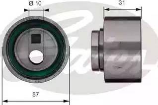 Gates T41134 - Обтяжна ролка, ангренаж vvparts.bg