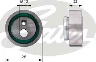 Gates T41129 - Обтяжна ролка, ангренаж vvparts.bg