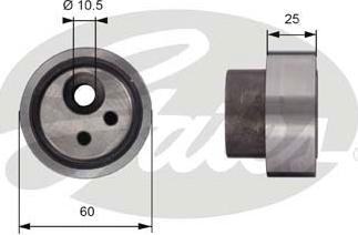 Gates T41122 - Обтяжна ролка, ангренаж vvparts.bg