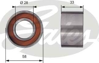 Gates T41290 - Обтяжна ролка, ангренаж vvparts.bg