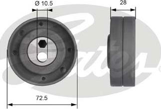 Gates T41259 - Обтяжна ролка, ангренаж vvparts.bg