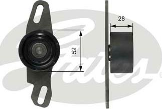 Gates T41251 - Обтяжна ролка, ангренаж vvparts.bg