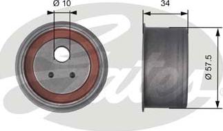 Gates T41271 - Обтяжна ролка, ангренаж vvparts.bg