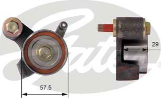 Gates T41272 - Обтяжна ролка, ангренаж vvparts.bg