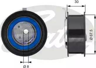 Gates T43059 - Обтяжна ролка, ангренаж vvparts.bg