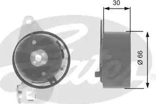 Gates T43085 - Обтяжна ролка, ангренаж vvparts.bg