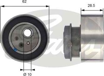 Gates T43087 - Обтяжна ролка, ангренаж vvparts.bg